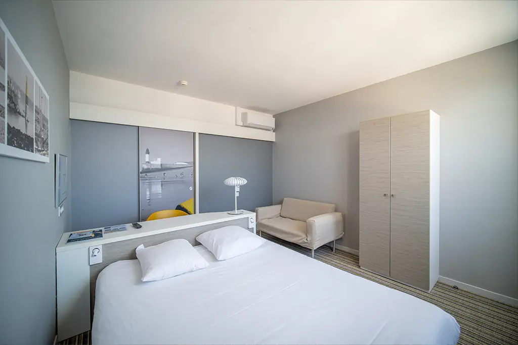 chambre privilège vue mer à Les Sables d'Olonne hôtel La Villa Saint Jean