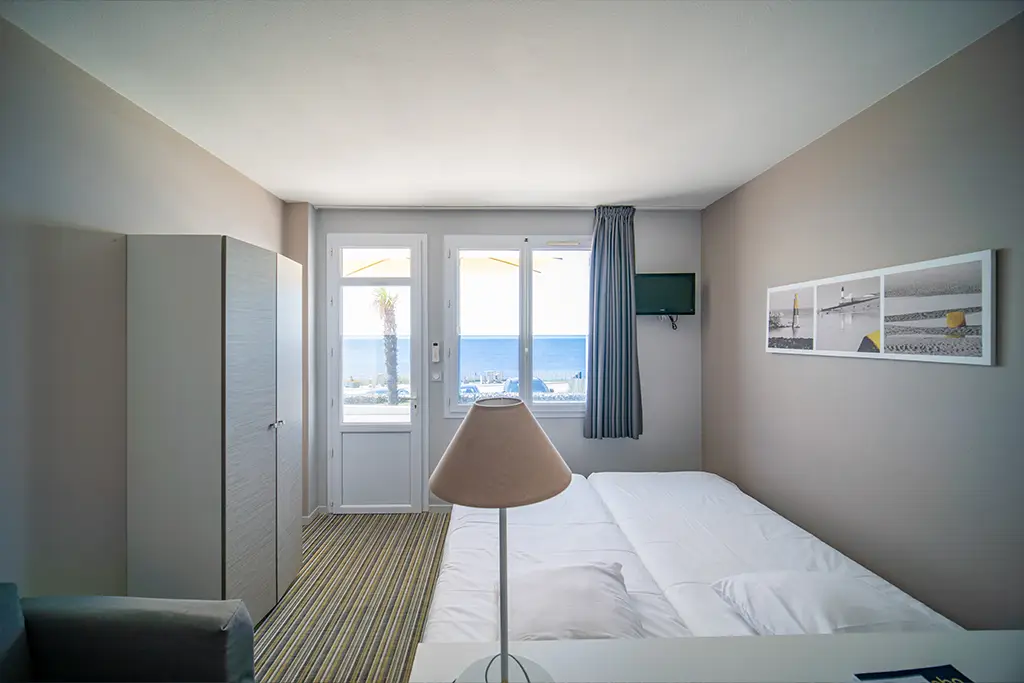 chambre privilège vue mer à Les Sables d'Olonne hôtel La Villa Saint Jean