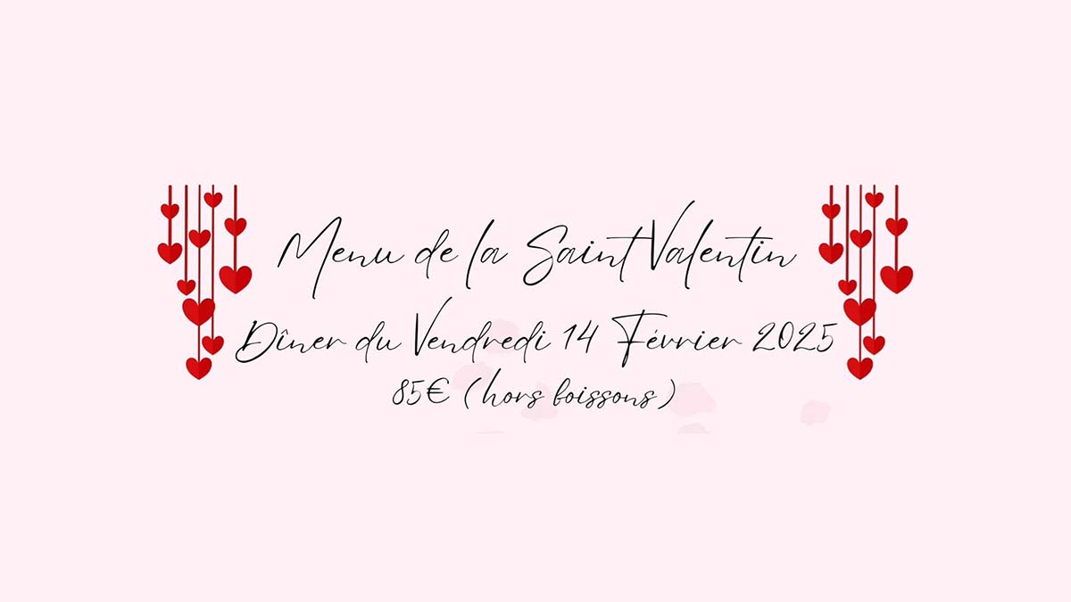 Soirée Saint Valentin au restaurant vue mer La Villa Saint Jean à Les Sables d'Olonne